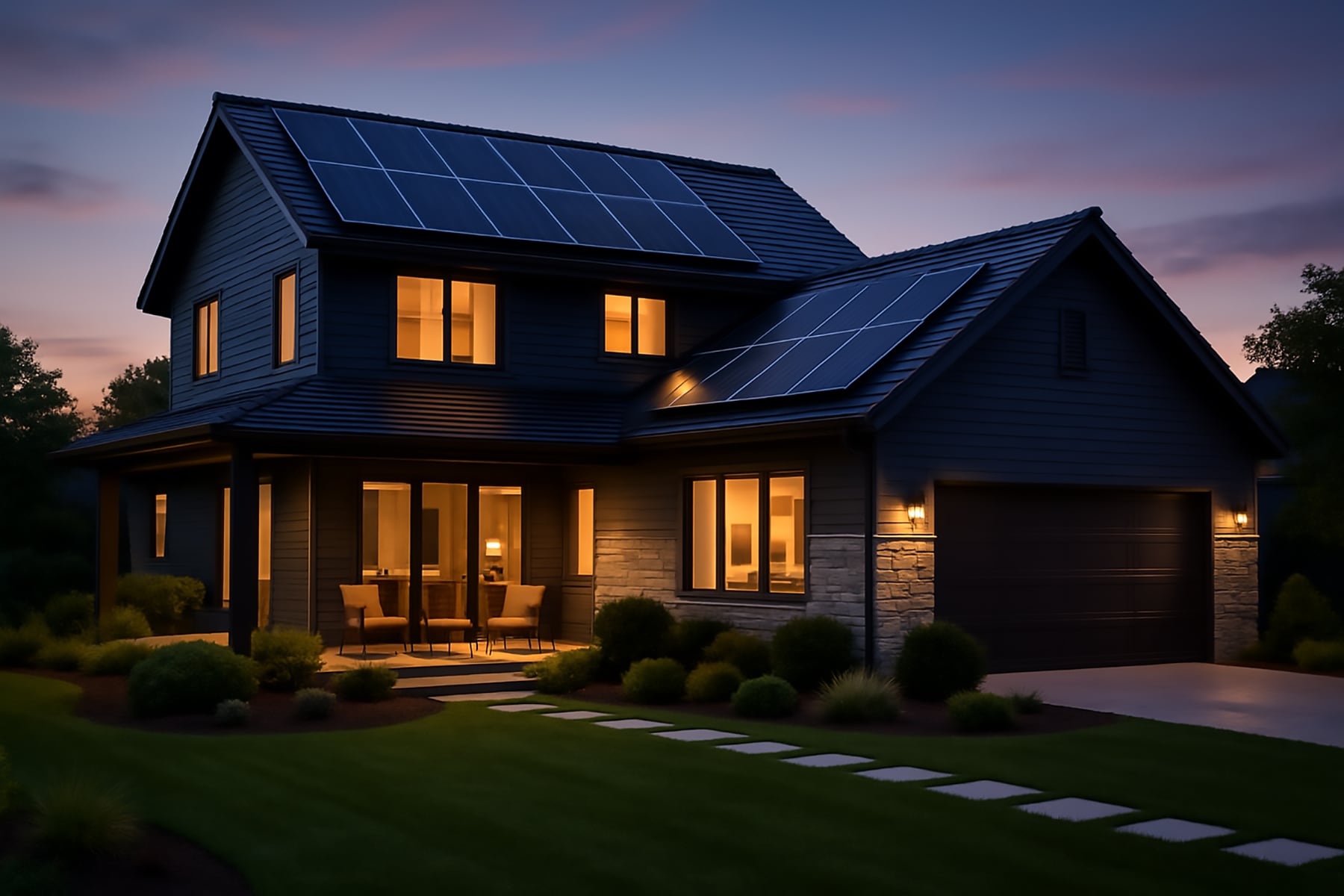 home-hero Home with solar panels